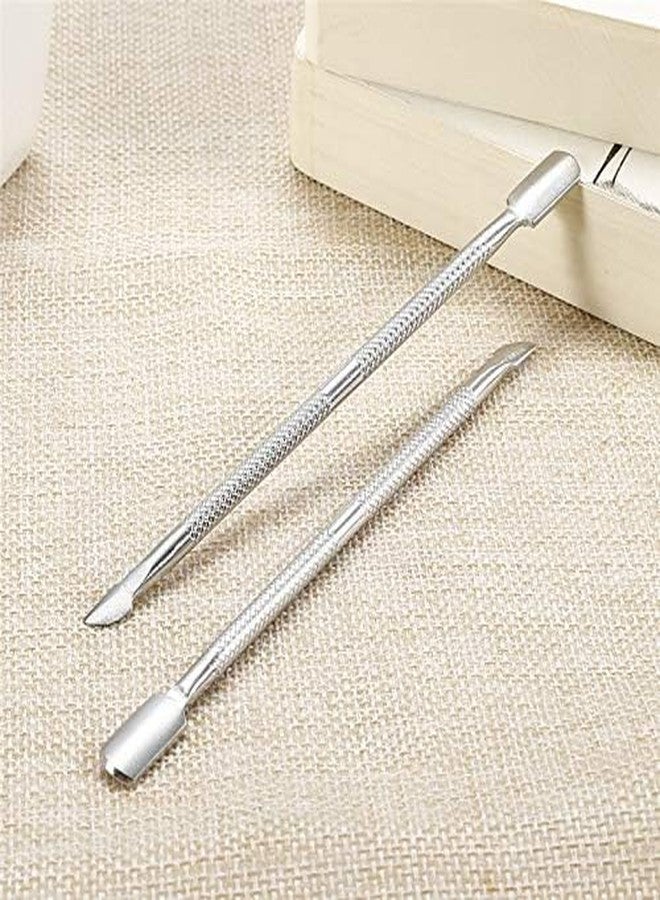 Sweetpea.Fx� 1pcs Nail Art Tools Stainless Steel Cuticle Pusher Double Head Spoon Remover Tools For Manicure Nail Art Care Pusher (#1) - Image 3
