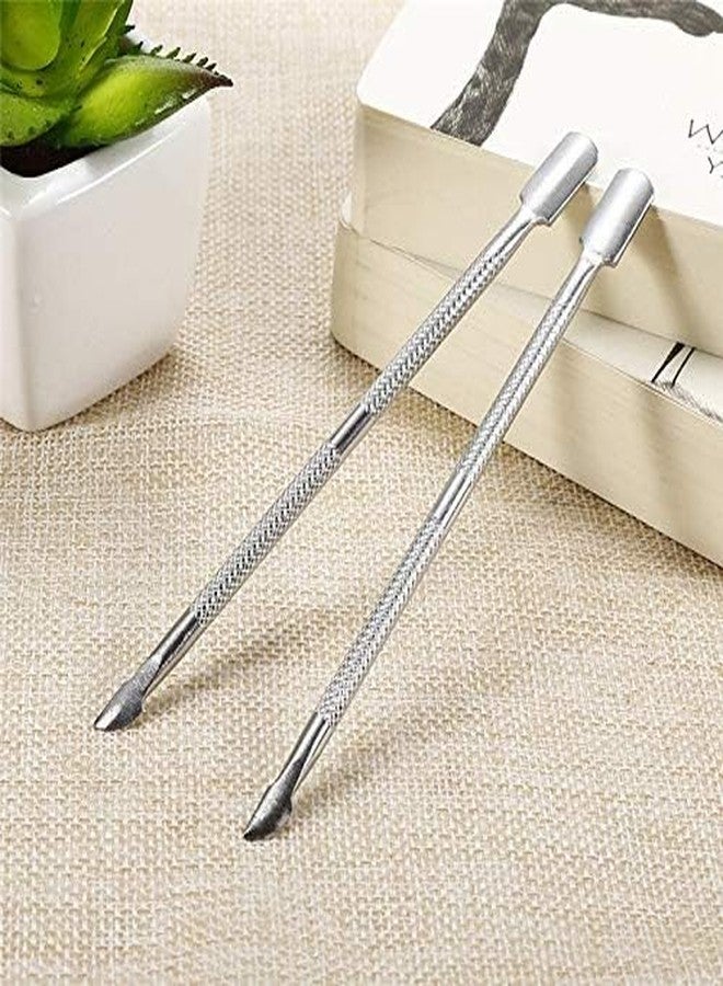 Sweetpea.Fx� 1pcs Nail Art Tools Stainless Steel Cuticle Pusher Double Head Spoon Remover Tools For Manicure Nail Art Care Pusher (#1) - Image 5
