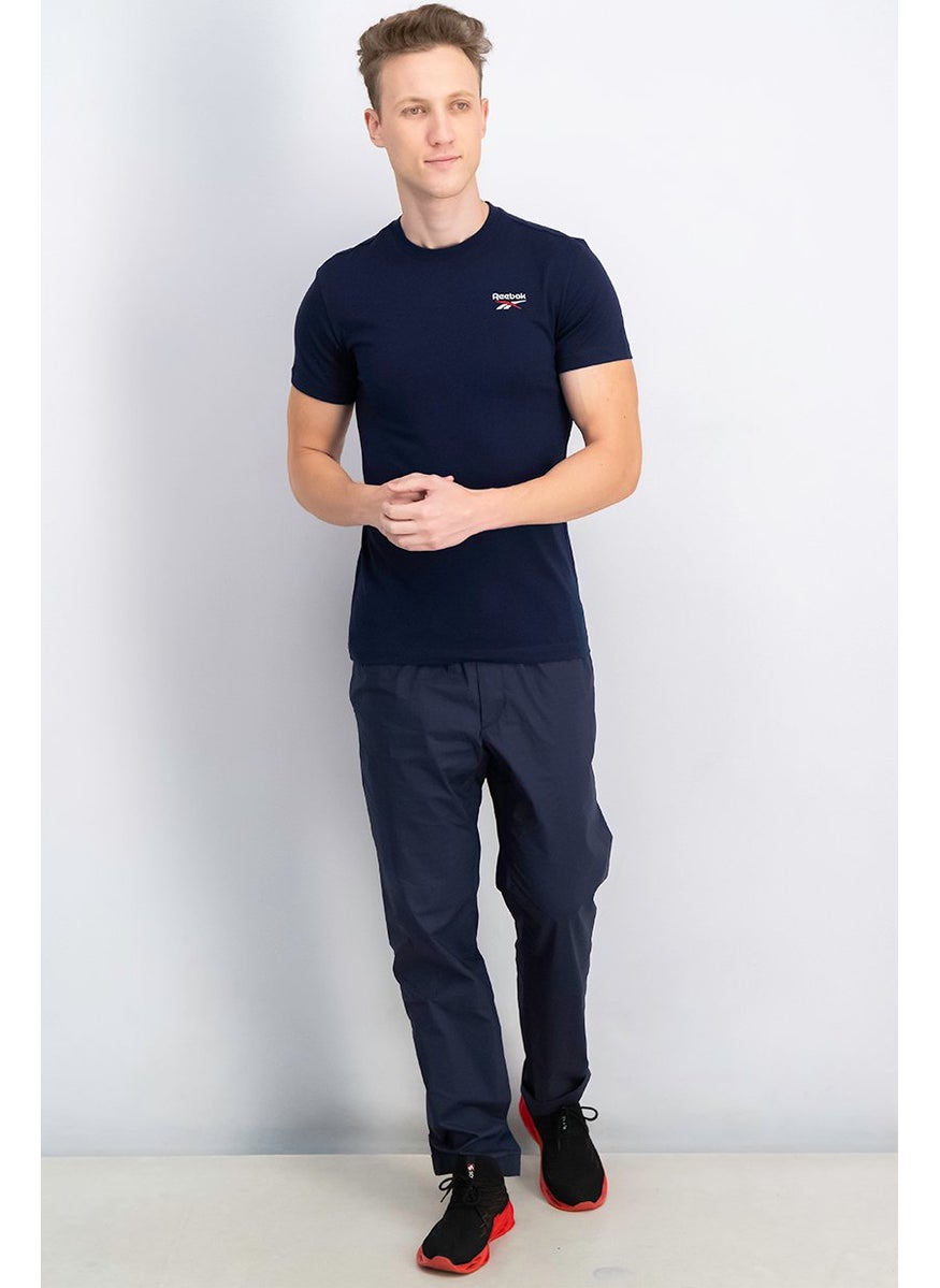 Reebok Men Sportswear Fit Short Sleeves Training T-shirt, Navy  - Image 2