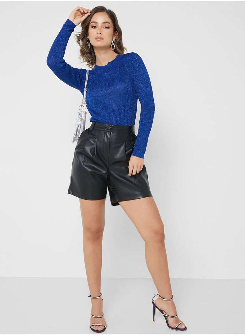 Jacqueline de Yong - Shimmer Knitted Sweater - Image 1