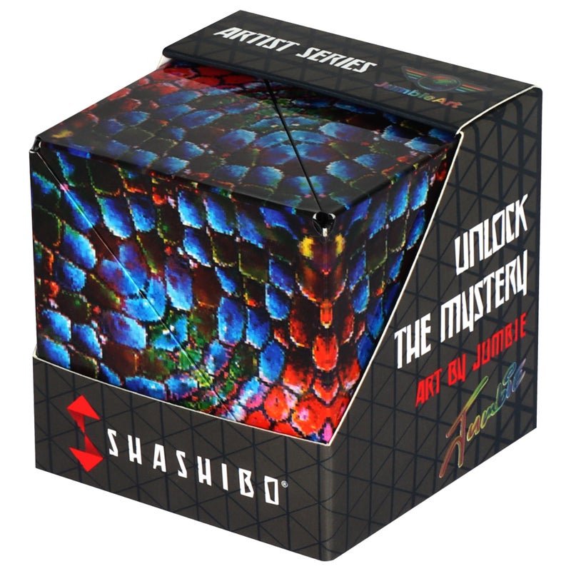 Shashibo Shape Shifting Box STEM Fidget Toy with Ultra Strong Magnets Sensory Puzzle Cube Transforms Into 100 Shapes Easter Basket Stuffers Gift for Kids Teens and Adults The Chameleon - Image 2