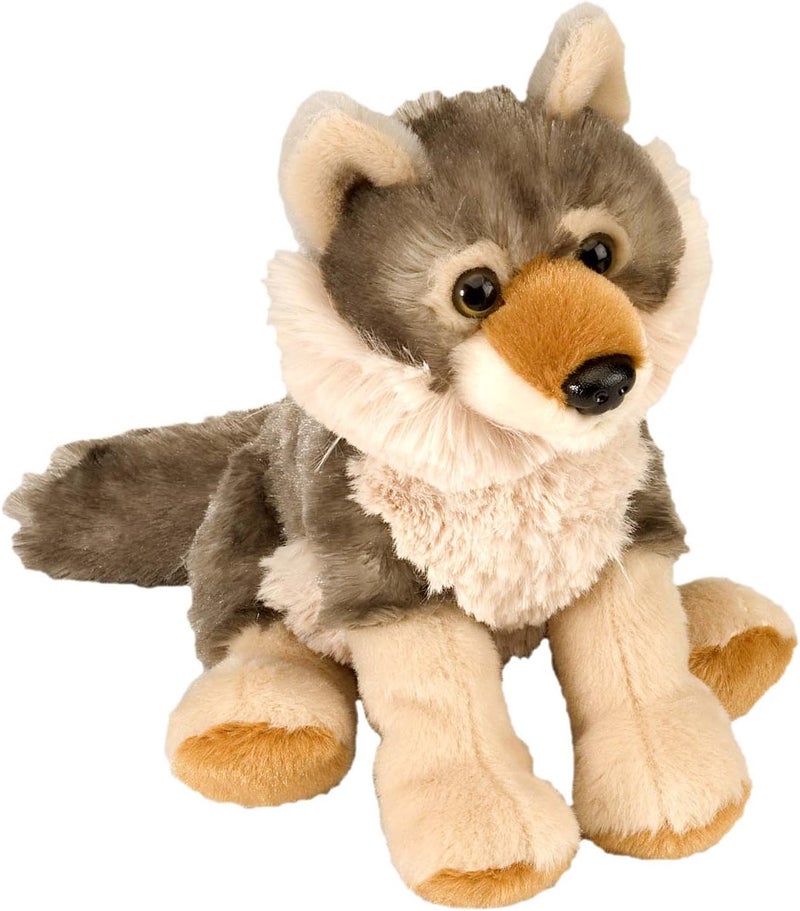 دمية ذئب برية من ، حيوان محشو، لعبة قطيفة، هدايا للأطفال، Cuddlekins، 8 بوصات