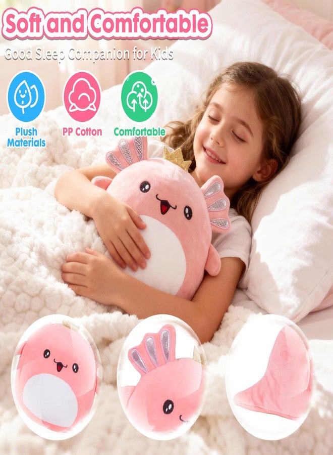 YOYTOO Axolotl Gifts for Girls, Kids Axolotl Plush Toys with Secret Diary, Ballpoint Pen, Stickers, Birthday Gifts for Little Girls Age 5 6 7 8 9 10-12 Years Old - Image 4