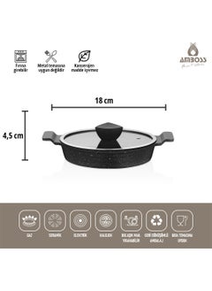 Astral Granite 6 Piece Cast Iron Pan (Omelette) Set with Glass Lid - pzsku/Z69A18B5F2EBAB5C55647Z/45/_/1725724733/be26a559-8e10-40f6-bcea-e373582a2ae0