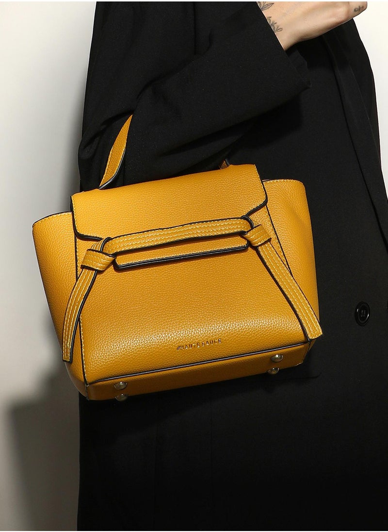 Haute Sauce - Women's The Cruise Hand Bag - Mustard Yellow - Image 1