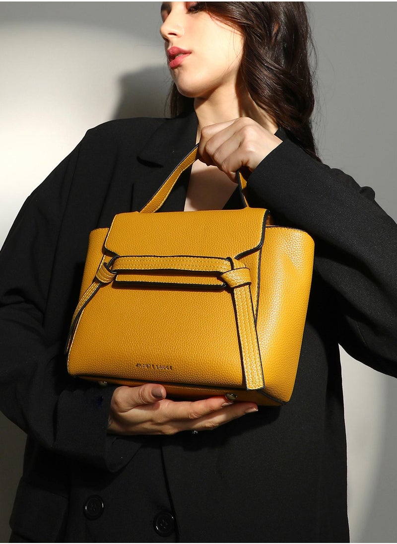 Haute Sauce - Women's The Cruise Hand Bag - Mustard Yellow - Image 1