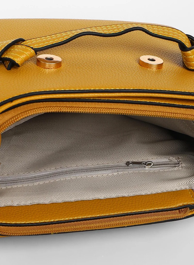 Haute Sauce Women's The Cruise Hand Bag - Mustard Yellow