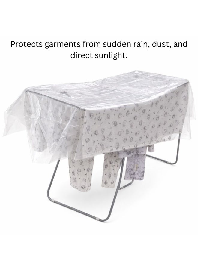 ريان غطاء راين الإسباني المقاوم للماء لمنشر الغسيل – يحمي الملابس من المطر والغبار، بحجم كبير - Image 2