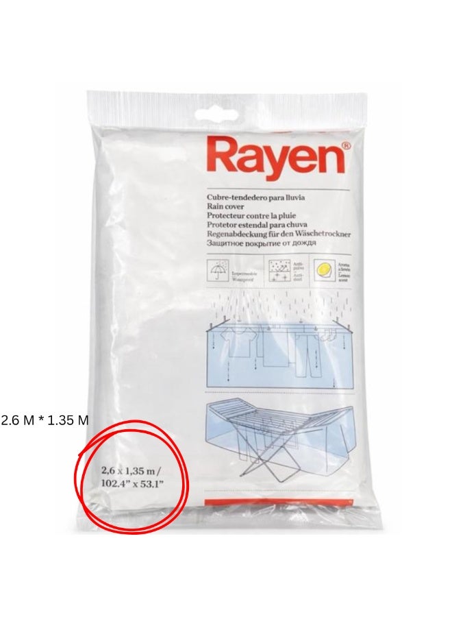 ريان غطاء راين الإسباني المقاوم للماء لمنشر الغسيل – يحمي الملابس من المطر والغبار، بحجم كبير - Image 4