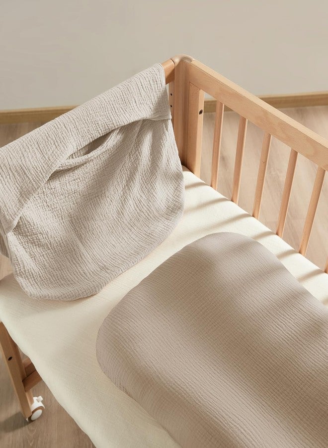 JELLYMONI Muslin Baby Lounger Cover, 100% Cotton 2 Pack Infant Lounger Cover to Protect Lounger from Minor Leaks and Spills, Covers Only No Loungers - Image 4