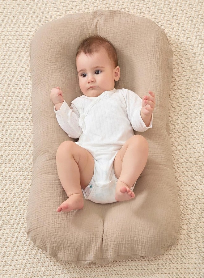 JELLYMONI Muslin Baby Lounger Cover, 100% Cotton 2 Pack Infant Lounger Cover to Protect Lounger from Minor Leaks and Spills, Covers Only No Loungers - Image 3