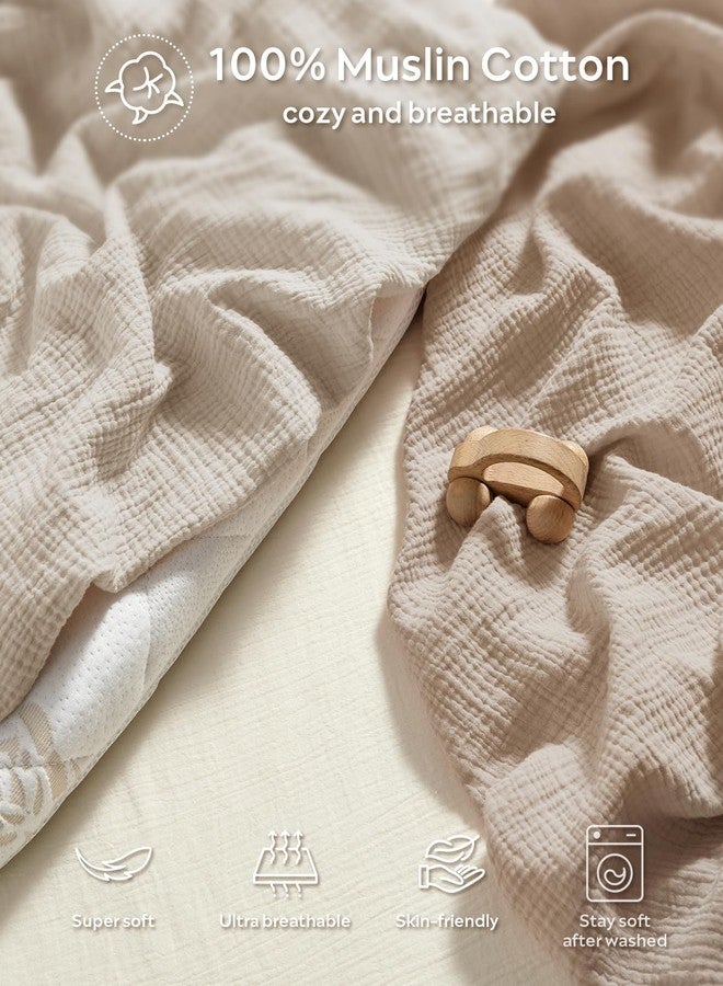 JELLYMONI Muslin Baby Lounger Cover, 100% Cotton 2 Pack Infant Lounger Cover to Protect Lounger from Minor Leaks and Spills, Covers Only No Loungers - Image 5