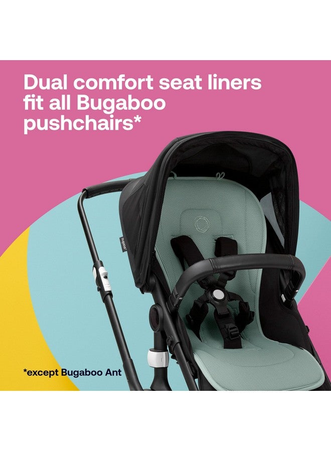 بوجابو بطانة مقعد مريحة مزدوجة من Bugaboo قابلة للعكس بالكامل لتنظيم درجة حرارة الجسم، متوافقة مع جميع عربات Bugaboo - أسود داكن - Image 2