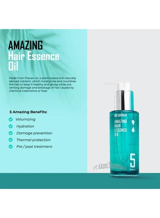 سباكلين زيت عطري للشعر بالكولاجين من اميزنج 120ML - Image 2