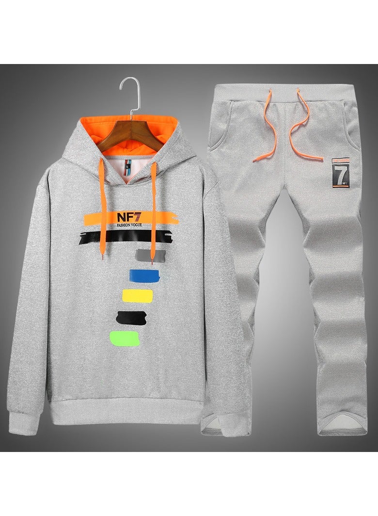KUYING Autumn And Winter Hoodie Set, Student Sports And Leisure Two-piece Set  - Image 1