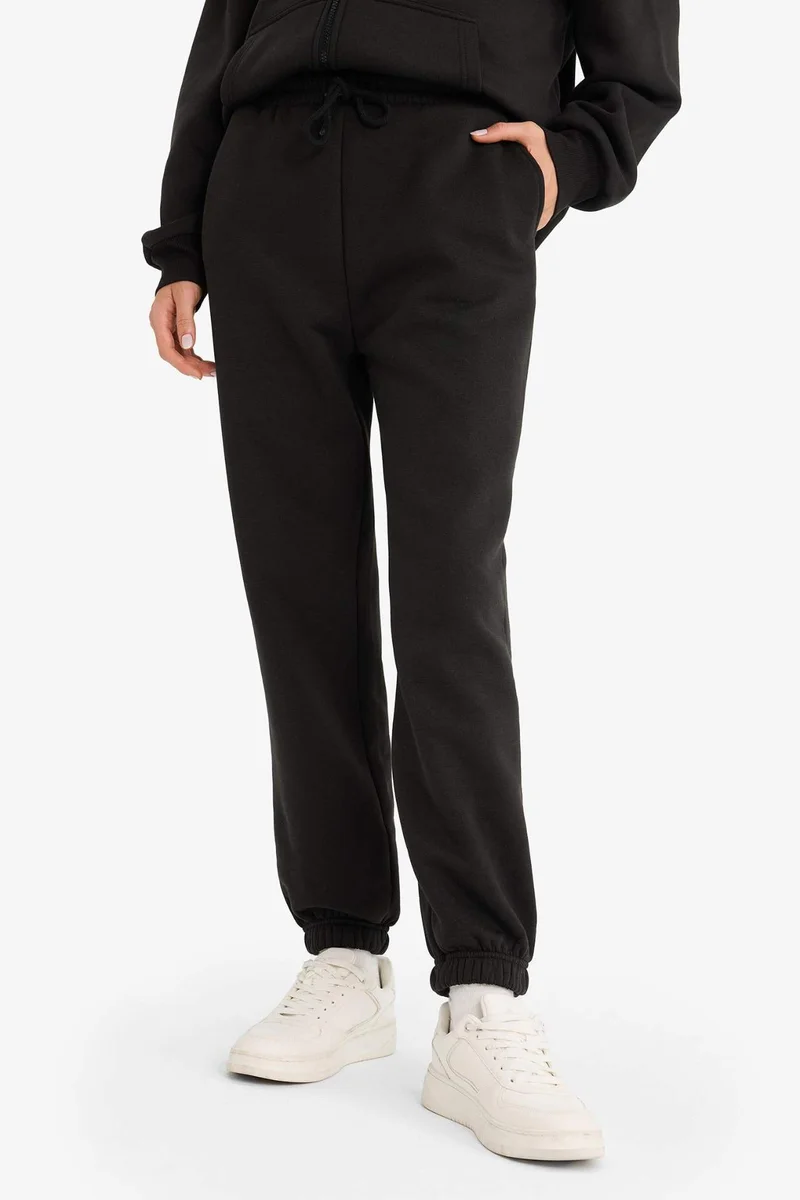 Defacto  Jogger Fit Elastic Banded Leg Thick Fabric Trousers for Men | Best Price UAE