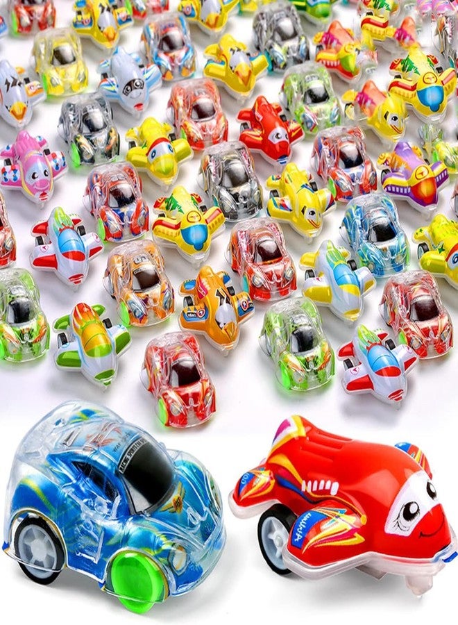 Rardsay 50 Pcs Mini Pull Back Cars and Airplane Set, Assorted Pull Back Racing Vehicles Small Racing Car Carnival Prizes, Party Favors, Pinata Stocking Goodie Bag Stuffers - Image 1