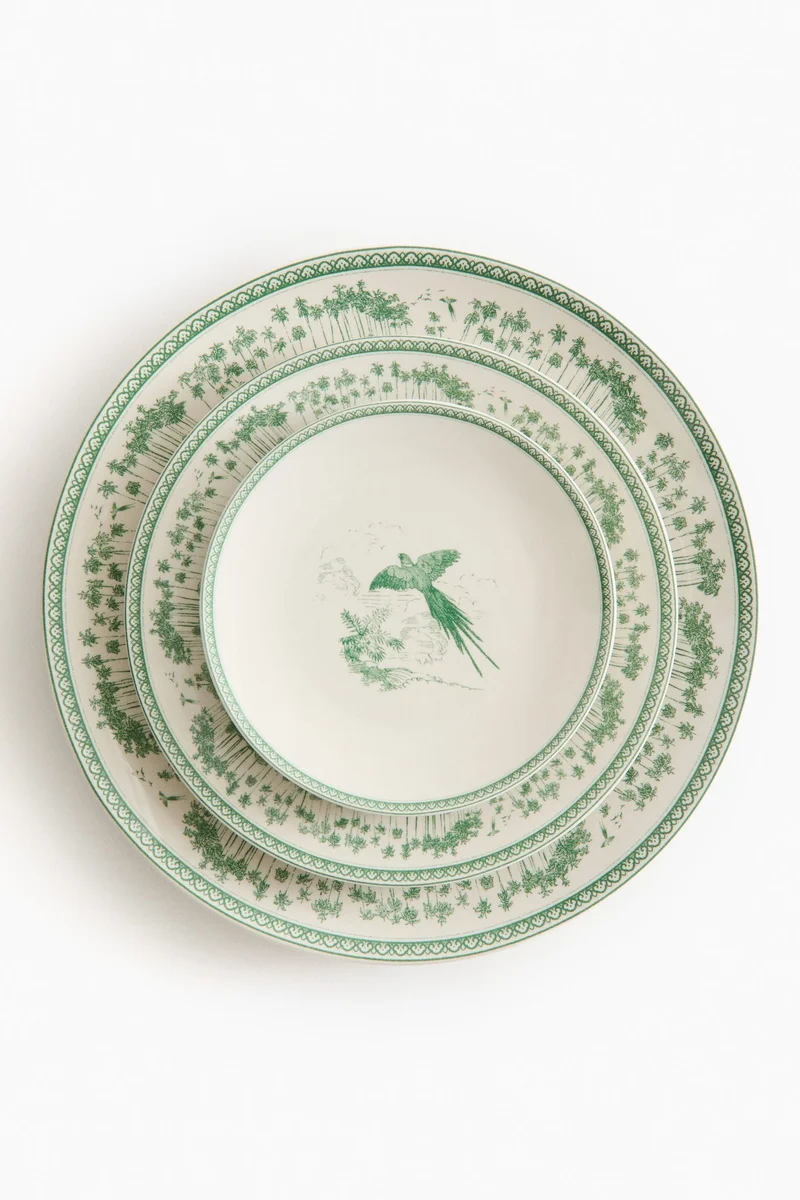 H&M Motif-detail porcelain side plate