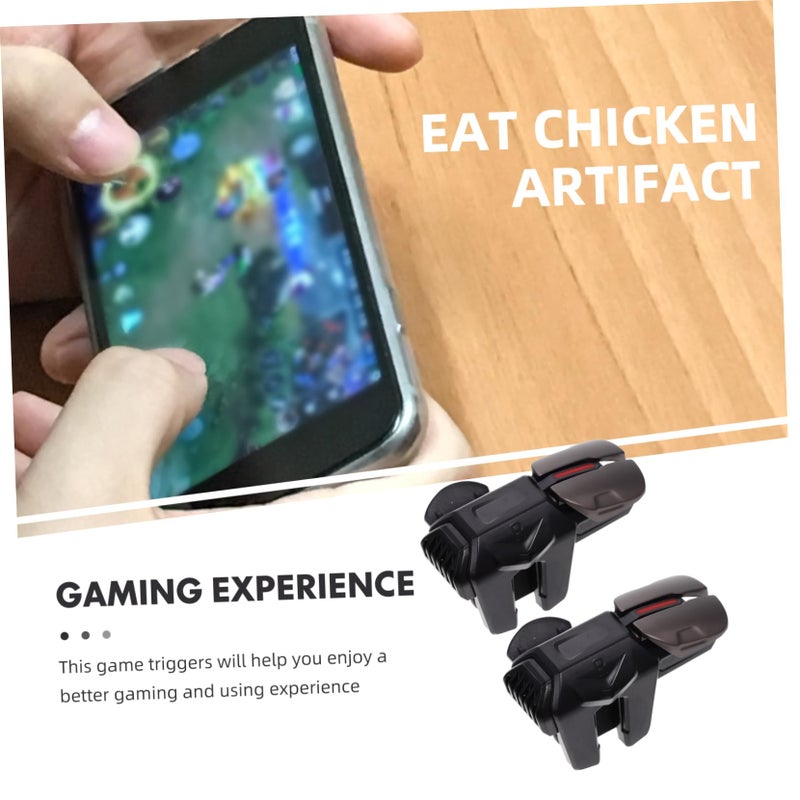 Black Mobile Game Controller Triggers Enhanced Shooting Precision for Smartphones - Image 4