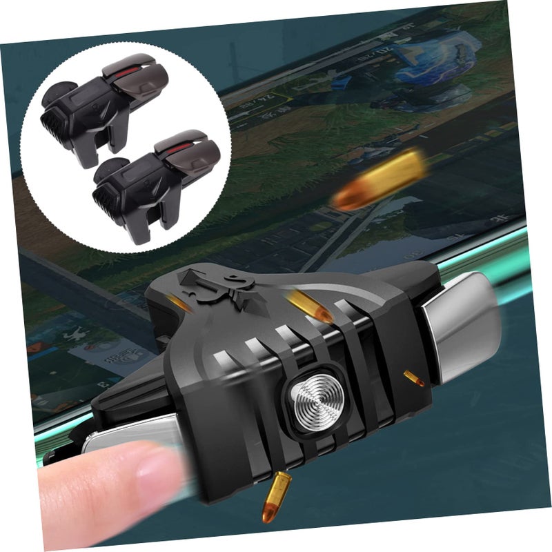 Black Mobile Game Controller Triggers Enhanced Shooting Precision for Smartphones - Image 3