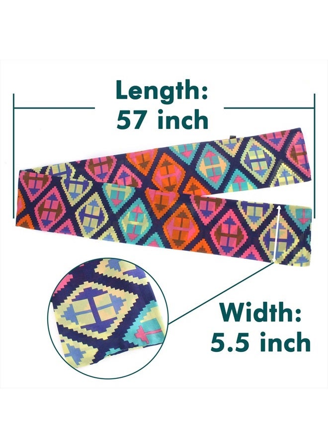 Xtrend 3Pcs Satin Edge Laying Scarf Wrap for Lace Wigs Silk HeadBand Scarf For Hair Wrapping At Night Fashion Headband for Yoga Sport Makeup Handbags Double Sided Stain Headwrap Scarf Tie - Image 3