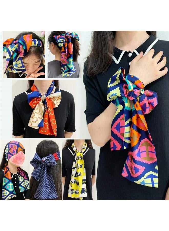 Xtrend 3Pcs Satin Edge Laying Scarf Wrap for Lace Wigs Silk HeadBand Scarf For Hair Wrapping At Night Fashion Headband for Yoga Sport Makeup Handbags Double Sided Stain Headwrap Scarf Tie - Image 5