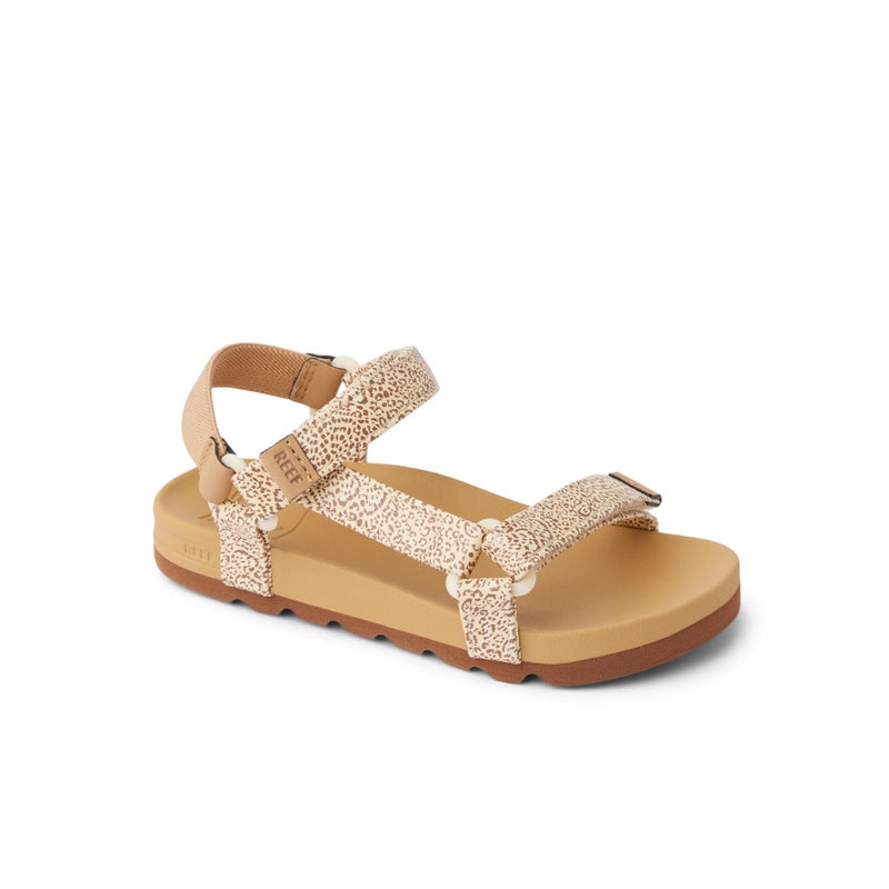 REEF Toddler/Little Kid Rem Hi Platform Sandal, Soft and Supportive Footbed, Adjustable Straps, Ditsy Cheetah, 5 - Image 2