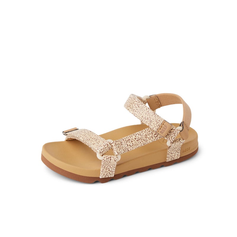 REEF Toddler/Little Kid Rem Hi Platform Sandal, Soft and Supportive Footbed, Adjustable Straps, Ditsy Cheetah, 5 - Image 1