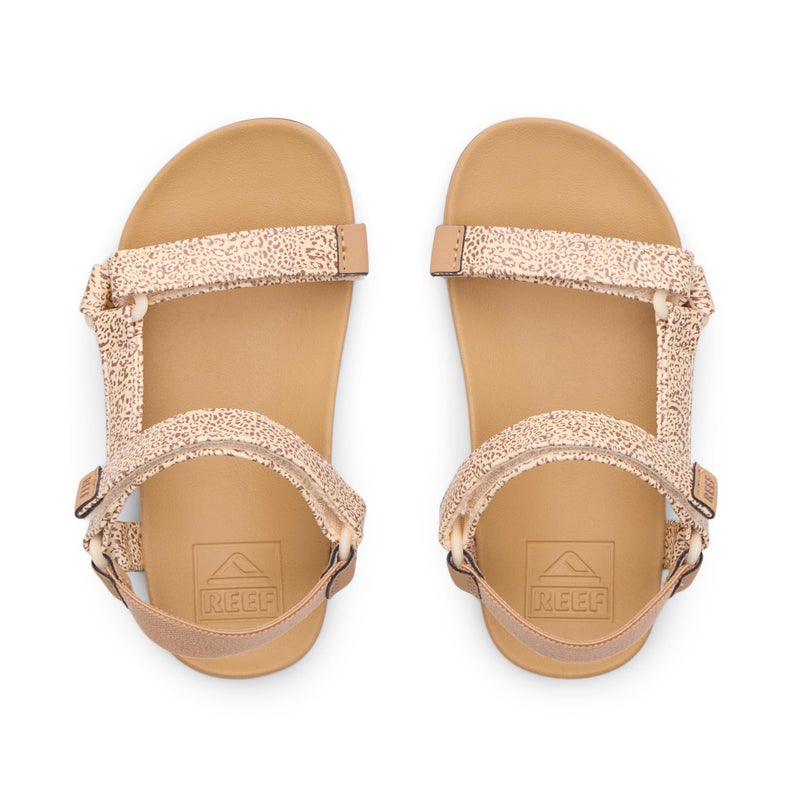 REEF Toddler/Little Kid Rem Hi Platform Sandal, Soft and Supportive Footbed, Adjustable Straps, Ditsy Cheetah, 5 - Image 5
