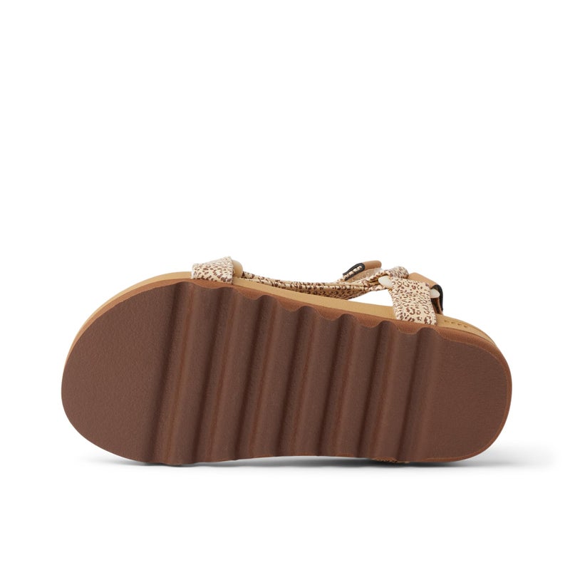 REEF Toddler/Little Kid Rem Hi Platform Sandal, Soft and Supportive Footbed, Adjustable Straps, Ditsy Cheetah, 5 - Image 3