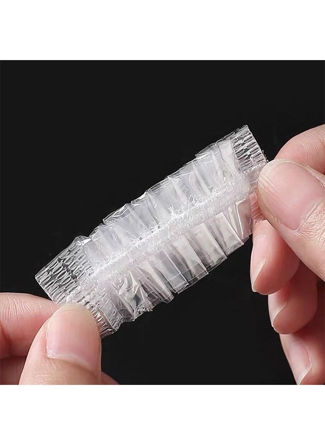 Depend 100 PCS Ear Protector Caps Disposable Elastic Clear Shower Water Ear Covers Large For Hair Dye - Shower - Bathing Ear Cover Caps - Spa Home Use Hotel and Hair Salon  - Image 5