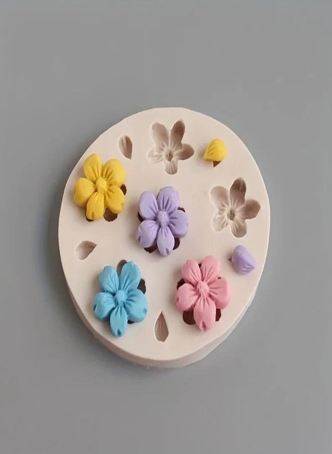 Skytail 3 Pack Cherry Blossom Raspberry & Lotus Flower Silicone Moulds for Fondant Chocolate Candy Cake Decoration Cupcake Topper Gummy Jelly Ice Cube Sugarpaste Clay Soap Candle Resin Jewelry Molds - Image 4