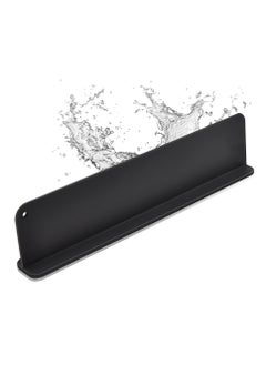 Generic Silicone Sink Splash Guard with Suction Cup, 17.3 x 4.1 Inch Black Splatter Screen for Kitchen, Versatile Sink Splash Protector, Easy to Install  - Image 1