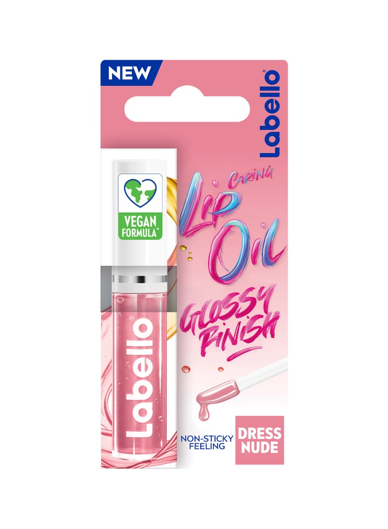 Labello Lip Oil Moisturising Care Dress Nude 5.5ml - Image 1