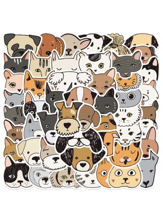 Cartoon Cat and Dog