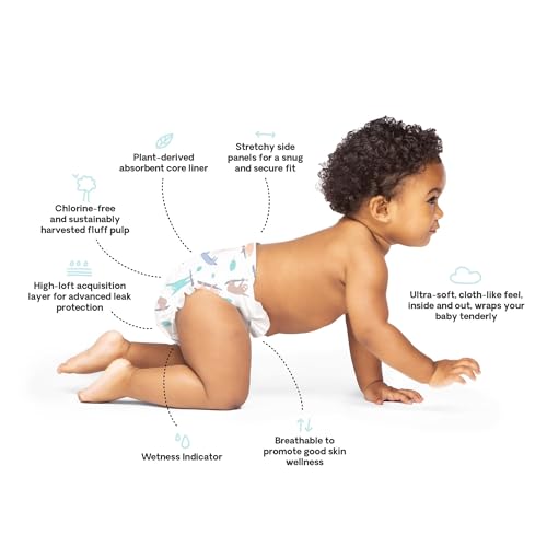 Hello Bello Premium Overnight Baby Diapers Size 3, 24 Count, Unisex, Ultra Absorbent and Soft Disposable Diapers for Babies and Toddlers - Image 4