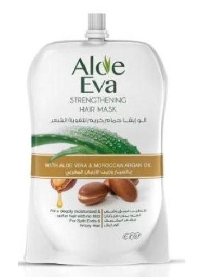 Strengthening Hair Shampoo + Conditioner with Aloe Vera and Moroccan Argan Oil Green2 X 230ml + Strengthening Aloe Vera And Moroccan Argan Oil Hair Mask 250 G