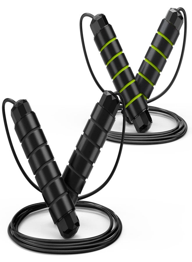 Loocio Jump Rope, Tangle-Free Rapid Speed Jumping Rope Cable with Ball Bearings for Women, Men, and Kids, Adjustable Steel Jump Rope with Foam Handles for Home Gym Exercise Fitness Workout Equipment & Slim - Image 1