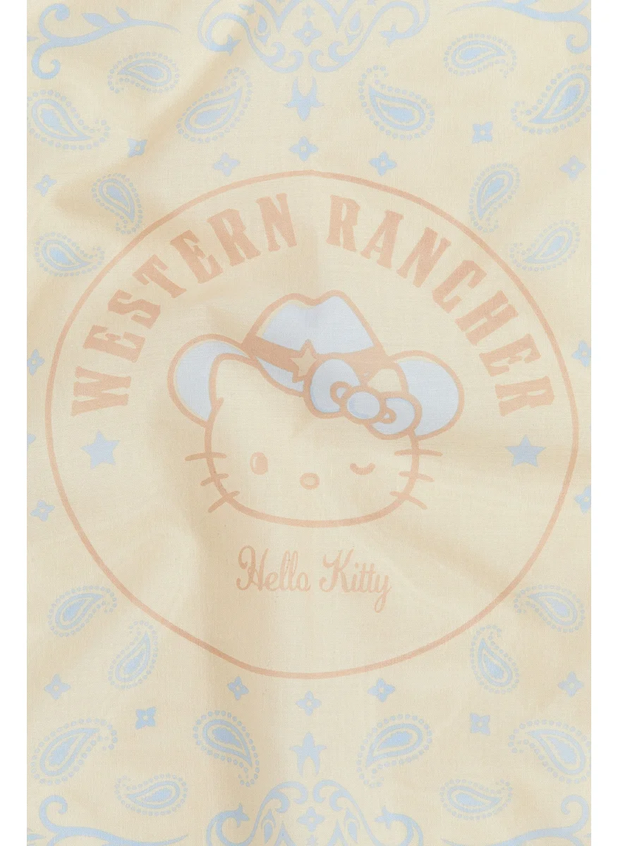 اتش اند ام Printed Cotton Scarf 55X55 Cm