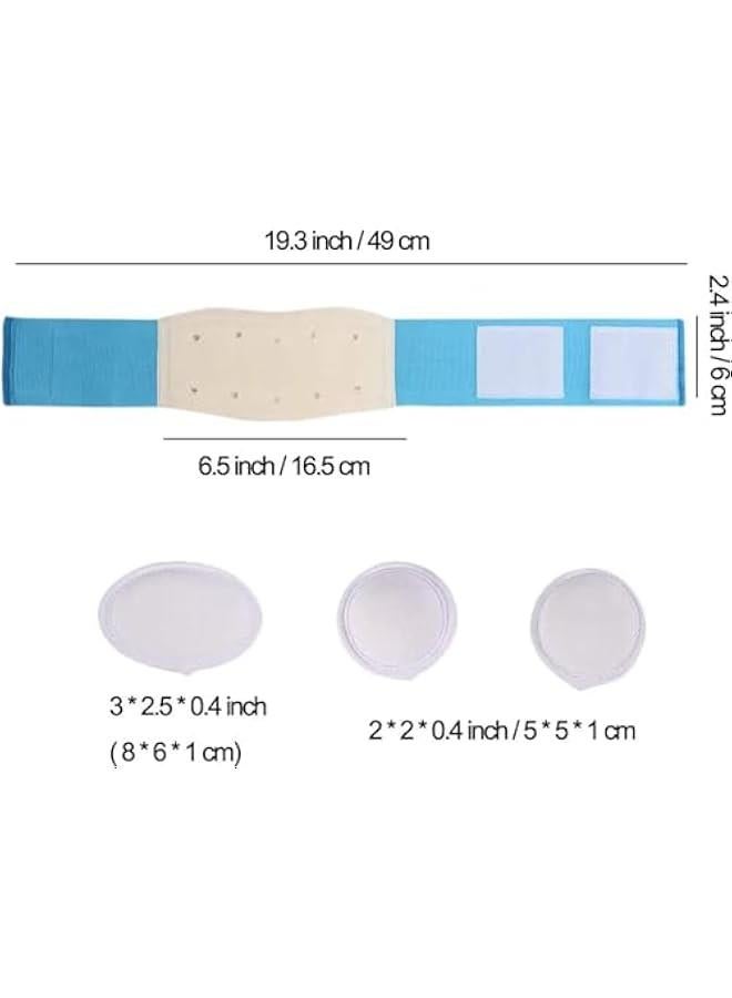 Gonice Baby Umbilical Hernia Belt, baby Belly on Band Infant Belly Wrap Abdominal Binder Hernia Truss Support Adjustable Navel Belly Band Newborn Umbilical Cord Blue - Image 2