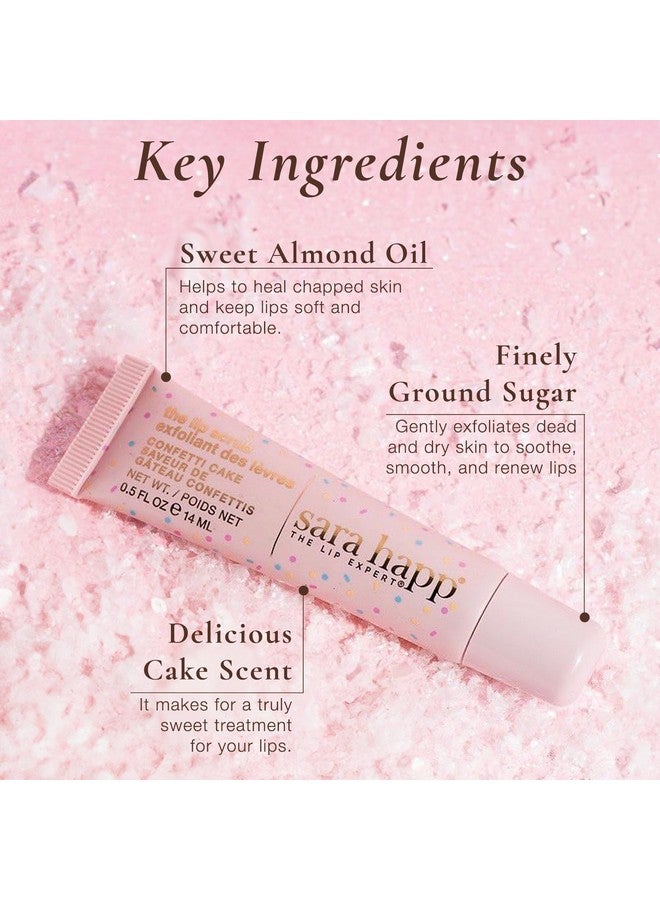 sara happ Sweet Glow And Go: Confetti Cake Lip Scrub Exfoliator + Vanilla Bean Lip Scrub Duo-Exfoliating Lip Treatment, Moisturizer For Dry And Flaky Lips, Vegan, (0.5 Fl Oz Each) - Image 3