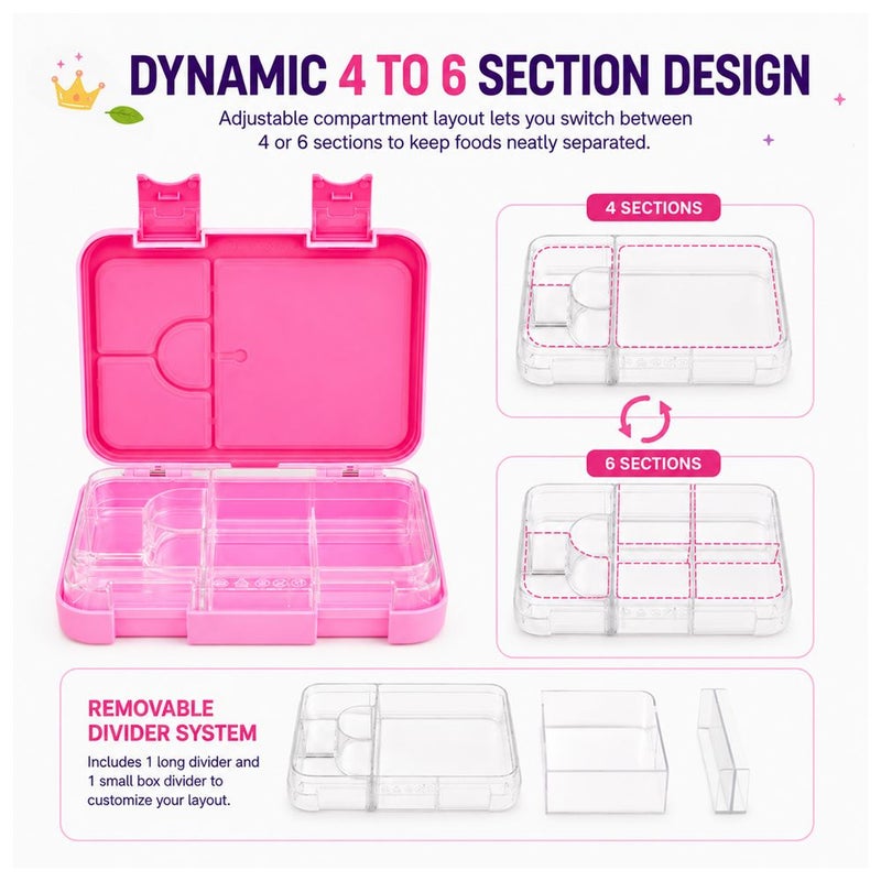 BonBon - 4-6 Compartment Lunchbox - Swan - Image 5