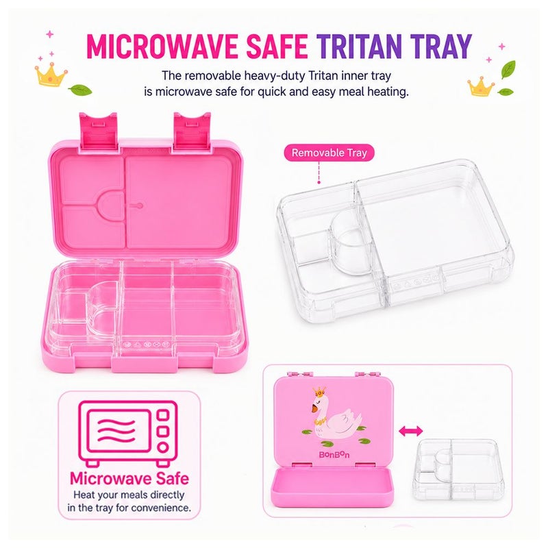 BonBon - 4-6 Compartment Lunchbox - Swan - Image 2