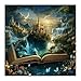 BBOLDIN Fantasy Books Castle Puzzles for Adults 1000 Pieces Nature Magic Pretty Landscape Butterfly Art Jigsaw Puzzles Beautiful Flower Lake Scenic Puzzle - Image 2