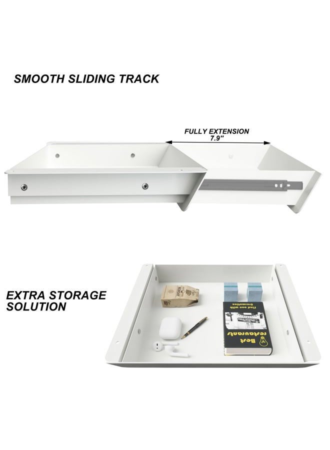 Gaxomo Under Desk Storage Drawer 02 White - Image 3