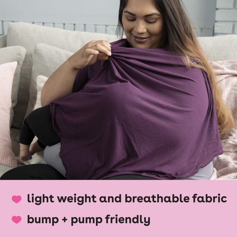 Bamboobies Bam Women's Nursing Shawl, Grey, One Size, Grey, One Size - Image 4