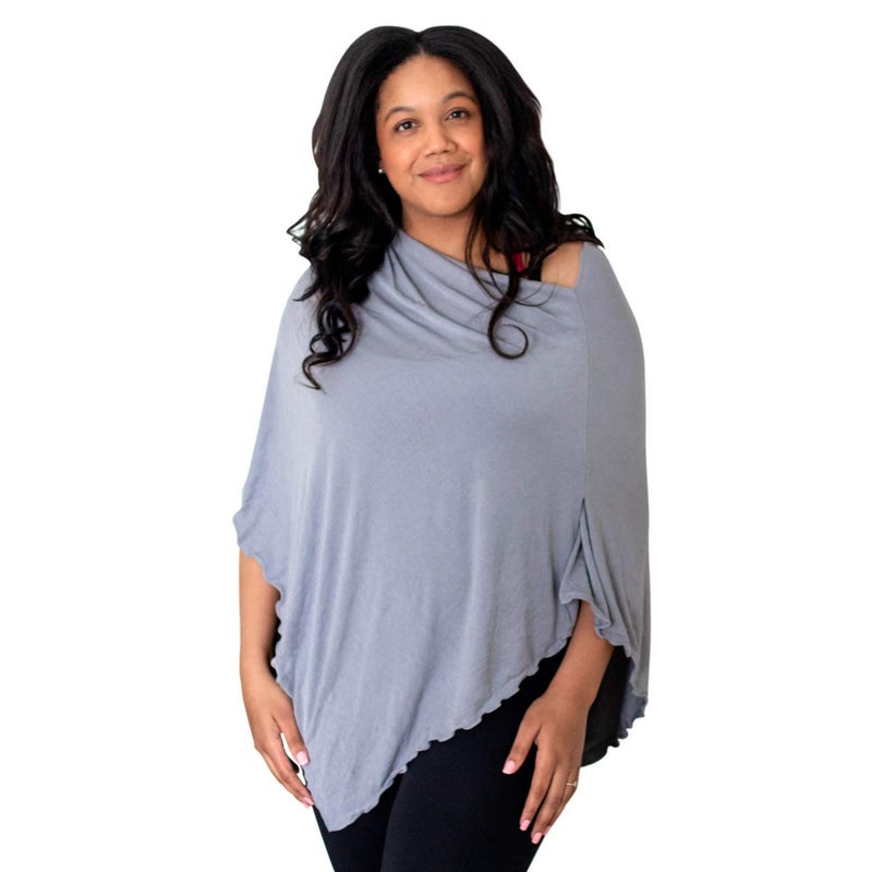 Bamboobies Bam Women's Nursing Shawl, Grey, One Size, Grey, One Size - Image 1