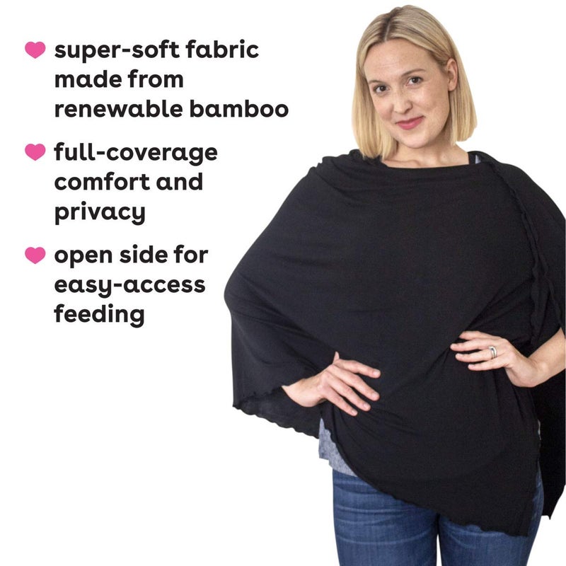 Bamboobies Bam Women's Nursing Shawl, Grey, One Size, Grey, One Size - Image 2