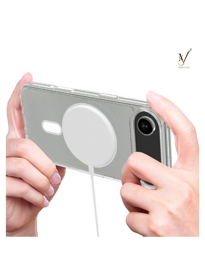 VIEW STAR Viewstar Ultra-Slim Clear Magnetic Case for iPhone Air – Shockproof Transparent Cover with Strong Magnetic Ring, Anti-Yellow Back, Raised Camera Protection & Precision Cutouts - Image 5