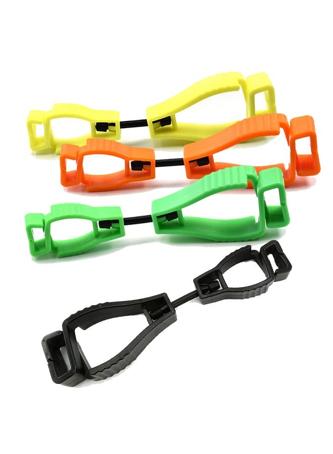 Generic Glove Clips 4Pcs Glove Clamp Grabber Work Gloves Clips Glove Clip Holder Hanger Towels Glove Holder for Workers Firefighters Construction Sites  - Image 2
